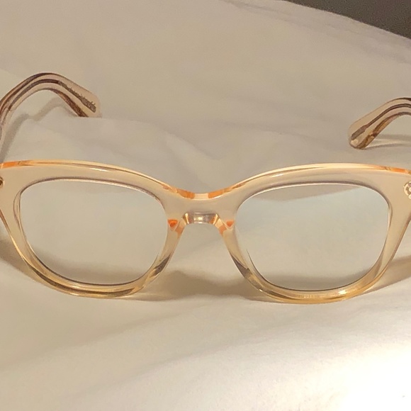 Oliver Peoples Netta 0OV5408U transparent light silk eyeglasses with case. New